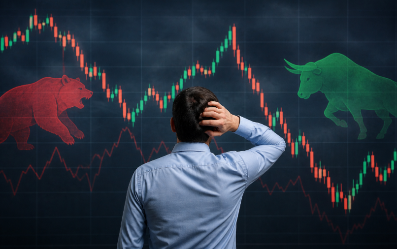 investor-analyzing-volatile-stock-market-chart